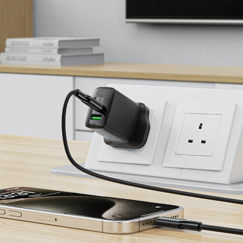 Кабель USB 2.0 Type-C M-M, 1.2 м, 60W silicone C17-03 Black Acefast