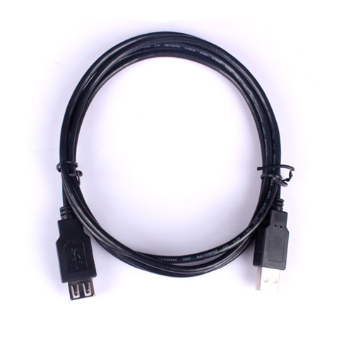 Кабель продовжувач USB 2.0 AM-AF, 2.0 м чорний