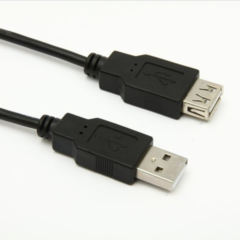Кабель продовжувач USB 2.0 AM-AF, 2.0 м чорний