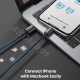 Кабель USB 2.0 Type-C M-Lightning M, 1 м, 3A, Nickel Plating ABS Shell Чорний, US171 UGREEN