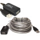 Кабель продовжувач USB 2.0 AM-AF,10.0 м, активний, RTL