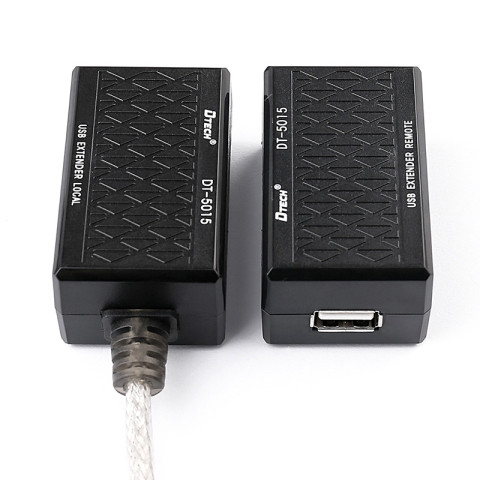 Кабель продовжувач USB 2.0 AM-AF, 60.0м (USB по витій парі RJ 45) DT-5015 Dtech