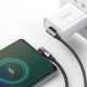Кабель USB 2.0 Type-C M-M, 2 м, 90°, 100W Косм. Сірий US335 UGREEN