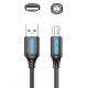 Кабель USB 2.0 AM-BM, 1.0 м, 480Mbps Printer PVC чорний Vention