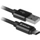 Кабель USB 2.0 AM-Type-C M, 1.0 м, чорний, 09-03T PRO Defender