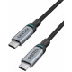 Кабель USB 2.0 Type-C M-M, 1.8 м, 100W, обплетення, PD, чорний Choetech