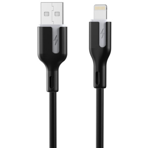 Кабель USB 2.0 AM-Lightning M, 1.0м, чорний Choetech