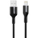 Кабель USB 2.0 AM-Lightning M, 1.0м, чорний Choetech