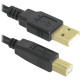 Кабель USB 2.0 AM-BM, 3.0 м, чорний, USB04-10PRO Defender