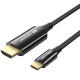 Кабель USB 3.1 Type-C M - HDMI M, 1.8m V2.0 8K 60 Гц Zinc Alloy TPE Black Vention