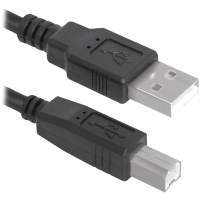 Кабель USB 2.0 AM-BM, 5.0 м, чорний, USB04-17 Defender