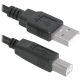 Кабель USB 2.0 AM-BM, 5.0 м, чорний, USB04-17 Defender