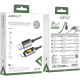 Кабель USB 2.0 AM-Type-C M, 1.2 м, 60W C21-04, aluminum alloy, color indicator, Black Acefast