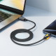 Кабель USB 2.0 AM-Type-C M, 1.2 м, 60W C21-04, aluminum alloy, color indicator, Black Acefast