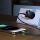 Кабель USB 2.0 AM-Type-C M, 1.2 м, 60W C21-04, aluminum alloy, color indicator, Black Acefast