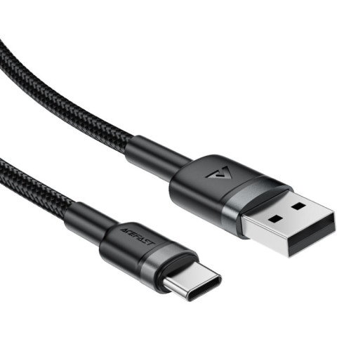 Кабель USB 2.0 AM-Type-C M, 1.2 м, 60W aluminum alloy Black, C22-04 Acefast