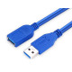 Кабель USB 3.0 AM-AF (продовжувач), 3.0 м, синій