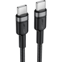 Кабель USB 2.0 Type-C M-M, 1.2 м, 60W aluminum alloy Black, C22-03 Acefast