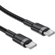 Кабель USB 2.0 Type-C M-M, 1.2 м, 60W aluminum alloy Black, C22-03 Acefast