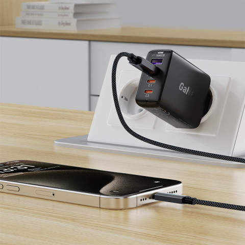 Кабель USB 2.0 AM-Type-C M, 1.2 м, 60W C19-04 Black Acefast