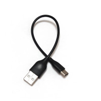 Кабель USB 2.0 AM-Type-C M, 0,2 м, 3А, чорний (для Power Bank )