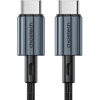 Кабель USB 2.0 Type-C M-M, 2.0 м, 60W обплетення, чорний Choetech