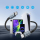 Кабель USB 2.0 Type-C M-M, 1,2 м, 60W обплетення, чорний Choetech