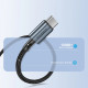 Кабель USB 2.0 Type-C M-M, 1,2 м, 60W обплетення, чорний Choetech