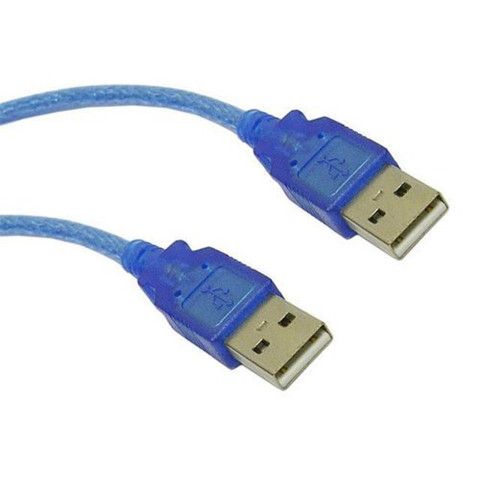 Кабель USB 2.0 AM-AM, 3.0 м, синій