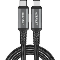 Кабель USB 4.0 Type-C M-M, 1 м 240W, Thunderbolt 3/4 compatible, C1-09 Black-grey Acefast