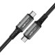 Кабель USB 4.0 Type-C M-M, 1 м 240W, Thunderbolt 3/4 compatible, C1-09 Black-grey Acefast