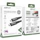 Кабель USB 4.0 Type-C M-M, 1 м 240W, Thunderbolt 3/4 compatible, C1-09 Black-grey Acefast
