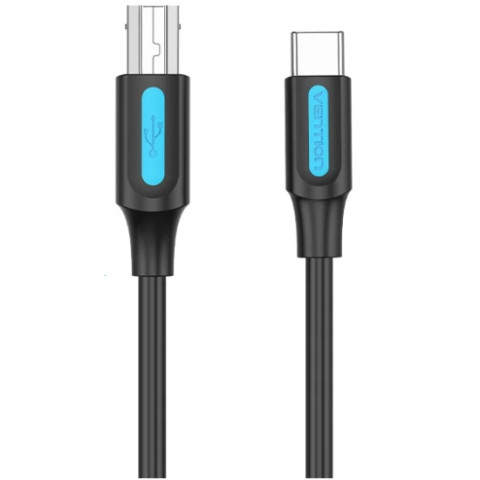 Кабель USB 2.0 Type-C M - USB BM, 2.0 м 2.4А Printer cable Vention
