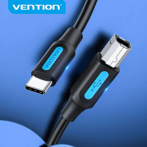 Кабель USB 2.0 Type-C M - USB BM, 2.0 м 2.4А Printer cable Vention