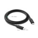 Кабель USB 2.0 Type-C M-M, 2 м, 60W Чорний, Cable Nickel Plating US286 UGREEN