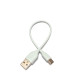 Кабель USB 2.0 AM-Type-C M, 0,2 м, 3А білий (для Power Bank )