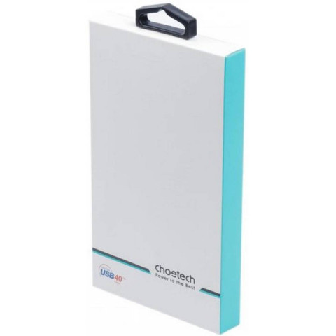 Кабель USB 4.0 Thunderbolt Type-C M-M, 0,8 м, 240W Gen 3, 40Gbps 8K@60Hz Choetech