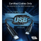Кабель USB 4.0 Thunderbolt Type-C M-M, 0,8 м, 240W Gen 3, 40Gbps 8K@60Hz Choetech