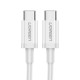 Кабель USB 2.0 Type-C M-M, 2 м, 60W Білий, ABS Cover US264 UGREEN