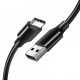 Кабель USB 2.0 AM-Type-C M, 3 м, 60W Nickel Plating Чорний, US287 UGREEN