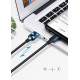 Кабель USB 2.0 AM-Type-C M, 3 м, 60W Nickel Plating Чорний, US287 UGREEN
