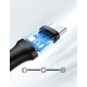 Кабель USB 2.0 AM-Type-C M, 3 м, 60W Nickel Plating Чорний, US287 UGREEN