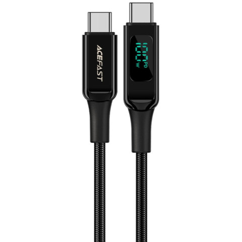 Кабель USB 2.0 Type-C M-M, 2 м, 100W, with display, C6-03 Acefast