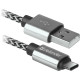 Кабель USB 2.0 AM-Type-C M, 1.0 м, білий, 09-03T PRO Defender