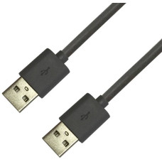 Кабель USB 2.0 AM-AM, 1.0 м, чорний