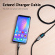 Кабель продовжувач USB 2.0 M - USB 2.0 F 1.5м, PVC Type чорний, Vention