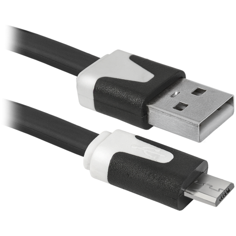 Кабель USB 2.0 AM-micro BM, 1.0 м, USB08-03T чорний Defender