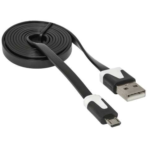 Кабель USB 2.0 AM-micro BM, 1.0 м, USB08-03T чорний Defender