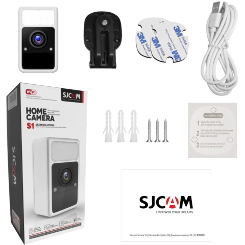 IP відеокамера SJCAM S1, JPG, 4M, 2.4GHz, LED + infrared, MP4
