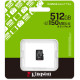 Memory card microSDXC 512GB Kingston Canvas Select Plus Gen3 C10 A1, Retail